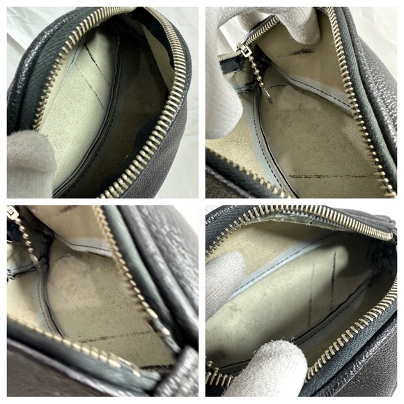 Genuine vintage KITZ black leather belt bag fanny pack - Picture 3 of 10